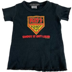 Kiss Army Sourpuss Made in USA Shout It Out Loud 12 Months Baby SS T-Shirt 2007